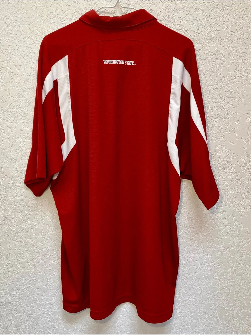 Nike Washington State University Polo Men’s XL Crimson WSU Cougars Short Sleeve